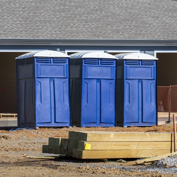 how can i report damages or issues with the porta potties during my rental period in Manville RI